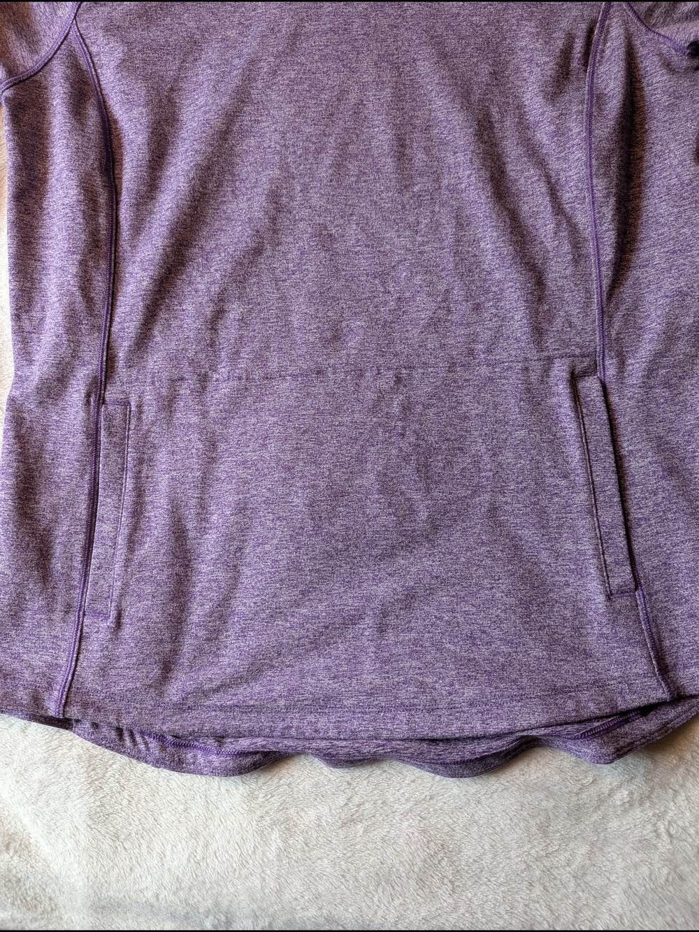 Duluth Trading Co Women's NOGA Plushcious Hoodie Heather Purple - Picture 2 of 9
